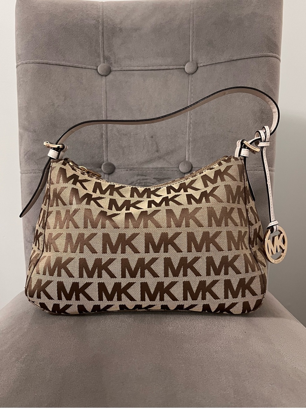 Michael Kors Jacquard Small Shoulder Bag